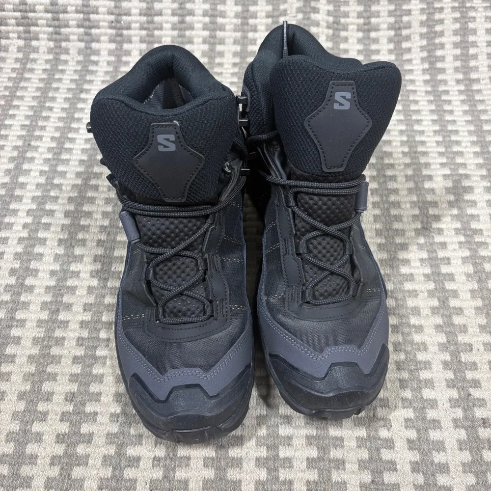 Salomon X Ultra 4 Mid GORE-TEX Mens Hiking Boots Black Magnet 477542 Size 9